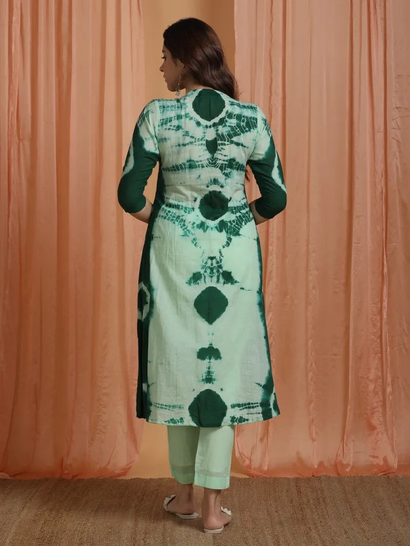 breathable three‑piece suit with kurta pant dupatta